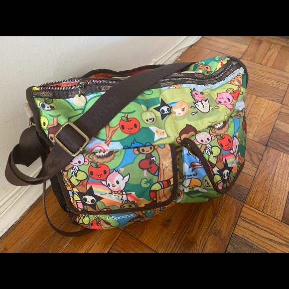 Lesportsac Handbags - LESPORTSAC TOKIDOKI Vntg Weekender TRAVEL Bag GUC